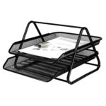 2Tier Metallic Mesh Desktop Trays