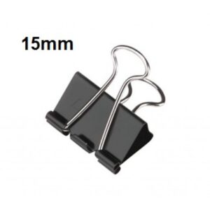 Binder Clips, 15mm 30 sheets Capacity Pack 12Pcs