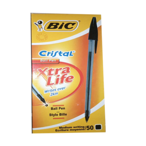 BIC CRISTAL BALL PEN BLACK 50 PCS