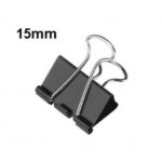 Binder Clips, 15mm 30 sheets Capacity Pack 12Pcs