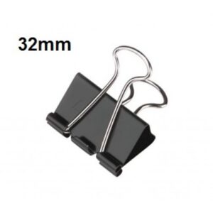 Binder Clips, 32mm (Medium) 80 sheets Capacity Pack 12Pcs