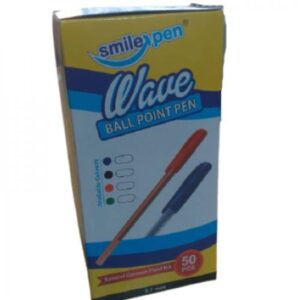 Box Of 50 Smile Ball Point Pens – Blue
