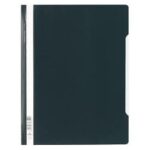 Clear View Folder with Index Strip Extra Wide A4, Black