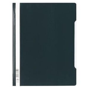 Clear View Folder with Index Strip Extra Wide A4, Black