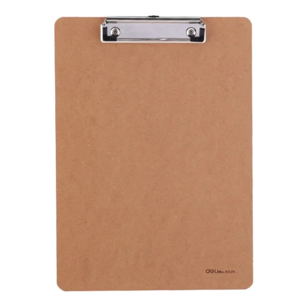 DELI MDF LOW PROFILE CLIP BOARD A4