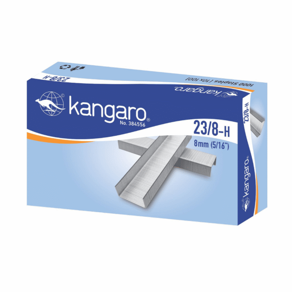Kangaro 23/8 Heavy-Duty Staple Wire – 10 Packets per Box