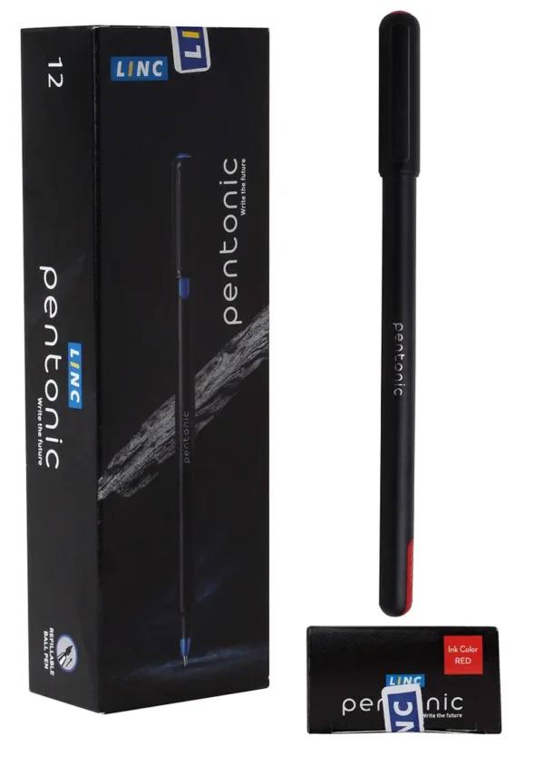 Pentonic Ball Pen Red 0.7mm – Pack of 12 Pieces