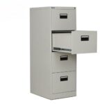 Office Filling Cabinet- 4 Drawers -Grey