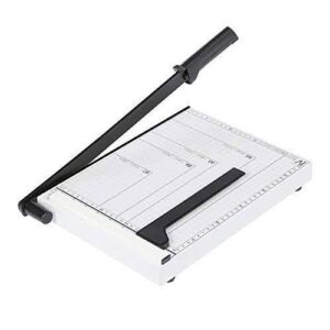 Paper Cutter A3 Paper Trimmer Heavy Duty Photo Guillotine Craft Machine 12 inch Cut Length, 12 Sheets Capacity
