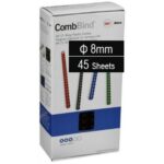 Plastic Binding Combs PK-100 8mm (45 Sheets) Black