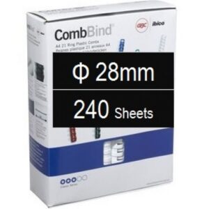 Plastic Binding Combs PK-50 28mm (240 Sheets) Black