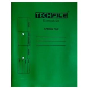 Tech File Executive Spring File Pvc Green - 12PCS