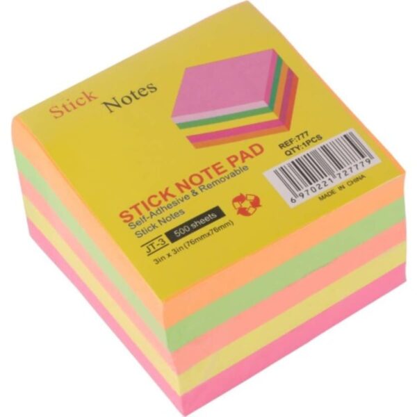 Multicoloured Sticky Notes Pads – 500 Sheets
