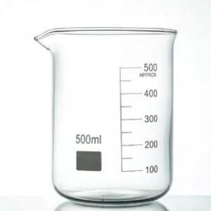 Borosilicate Glass Beaker 500ml – Graduated Laboratory Beaker