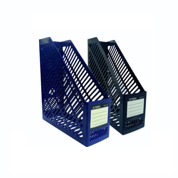 Maxi Magazine File Holder – Black Metal Mesh Document Organizer