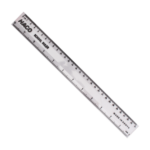 pack of 10 Haco Ruler Colourless 30cm